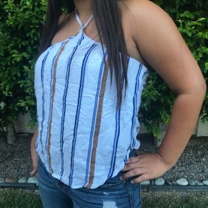 Halter Cropped Shirt